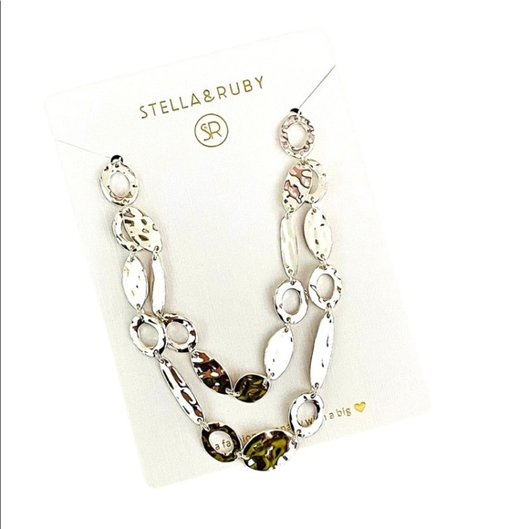 STELLA & RUBY Supreme Textured Necklace NWT MSRP $54 - Picture 11 of 13